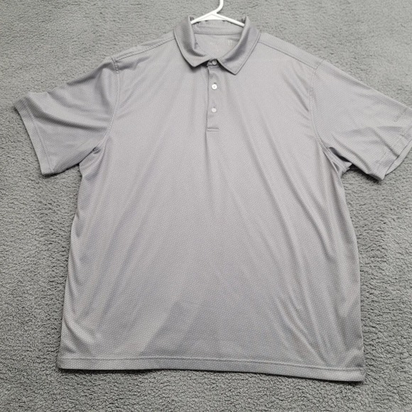Walter Hagan Shirt Mens XXL Gray 11 Majors Polo Golf Outdoors Casual‎ Polkadot - Picture 1 of 14
